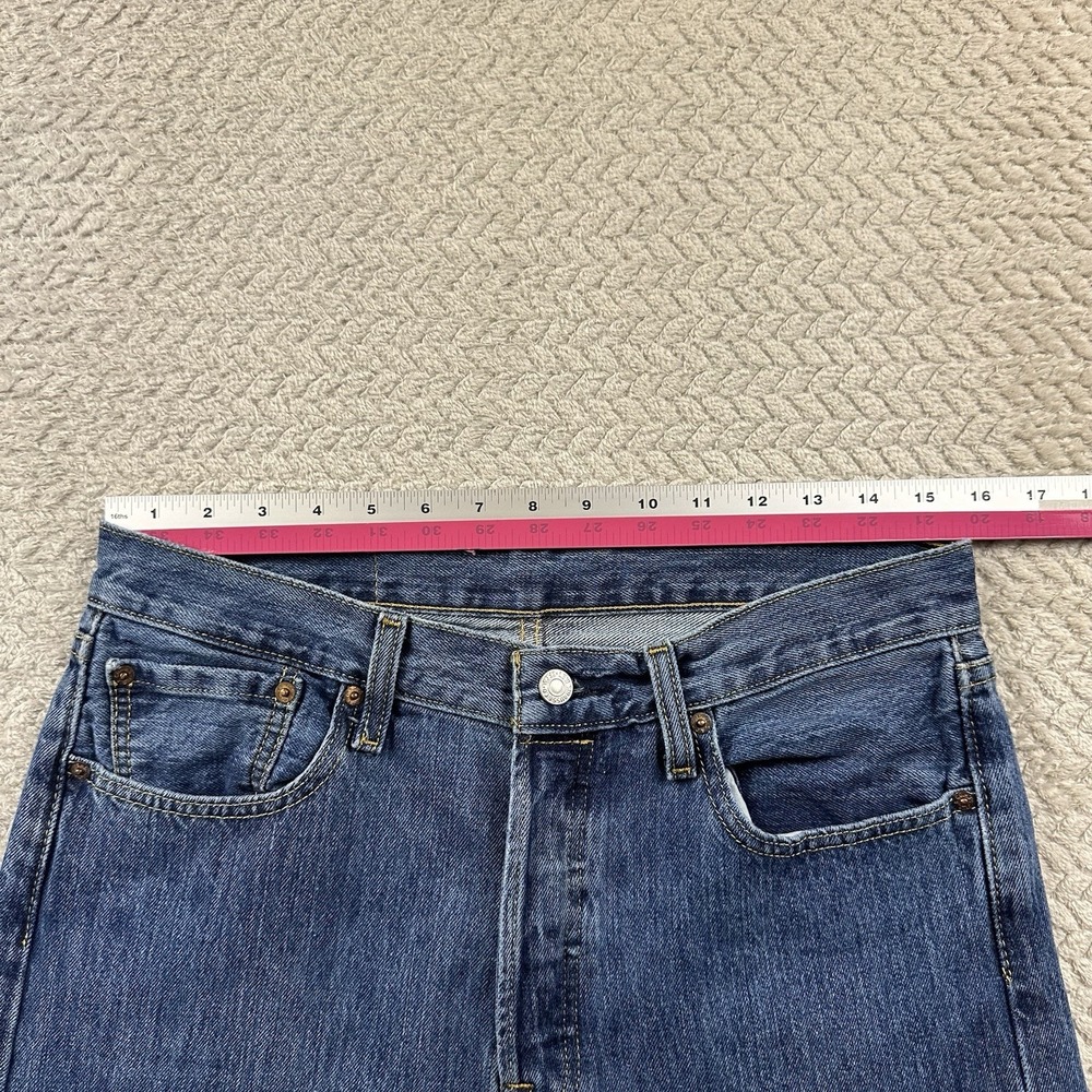 Levi's 501xx Men's Button Fly Jeans 32x32 Blue Denim Casual Work Preppy Modern - Picture 8 of 15